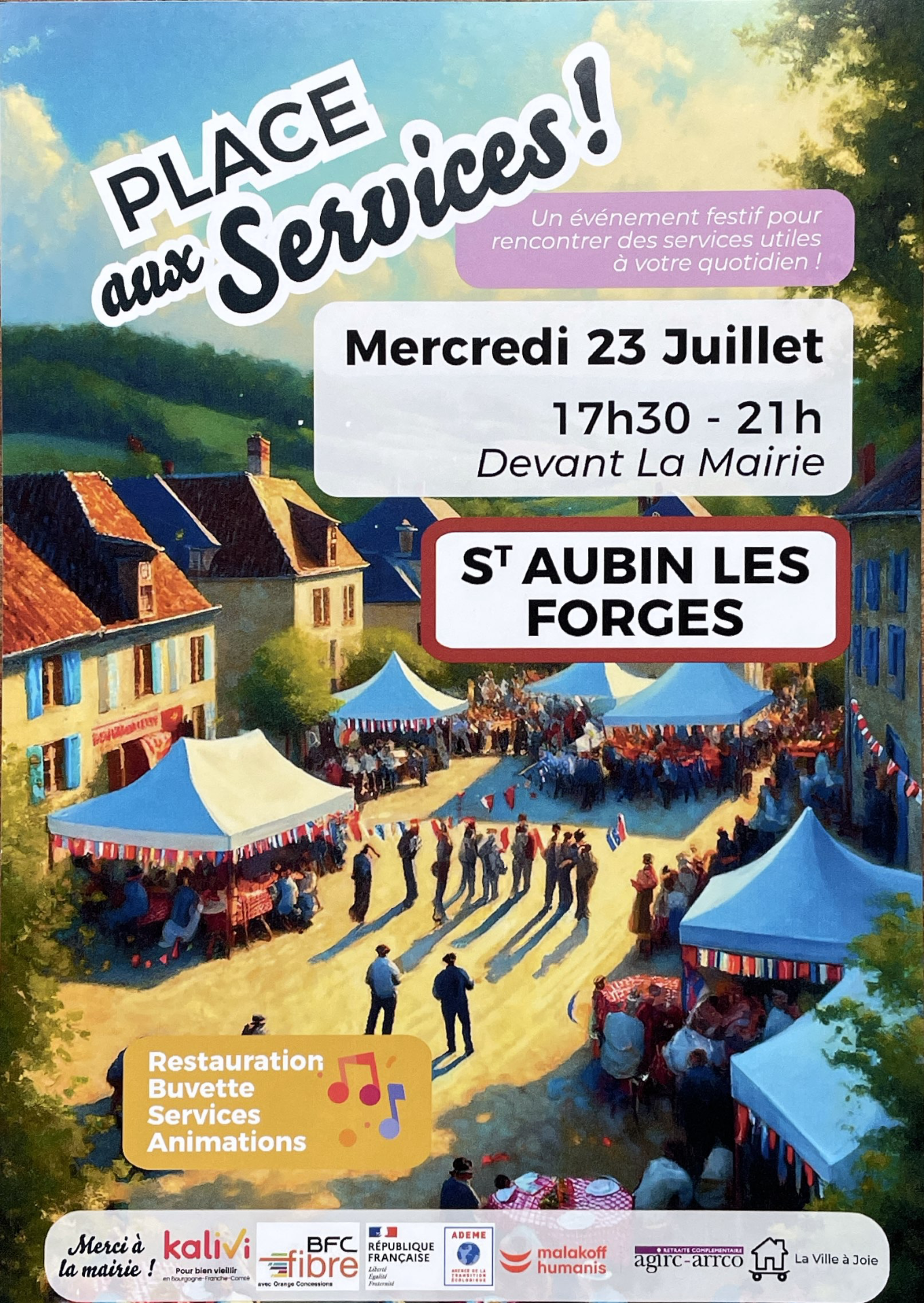 Affiche ville à joie